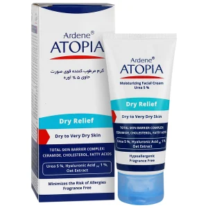 کرم مرطوب کننده قوی پوست صورت حاوی 5% اوره درای ریلیف آردن آتوپیا